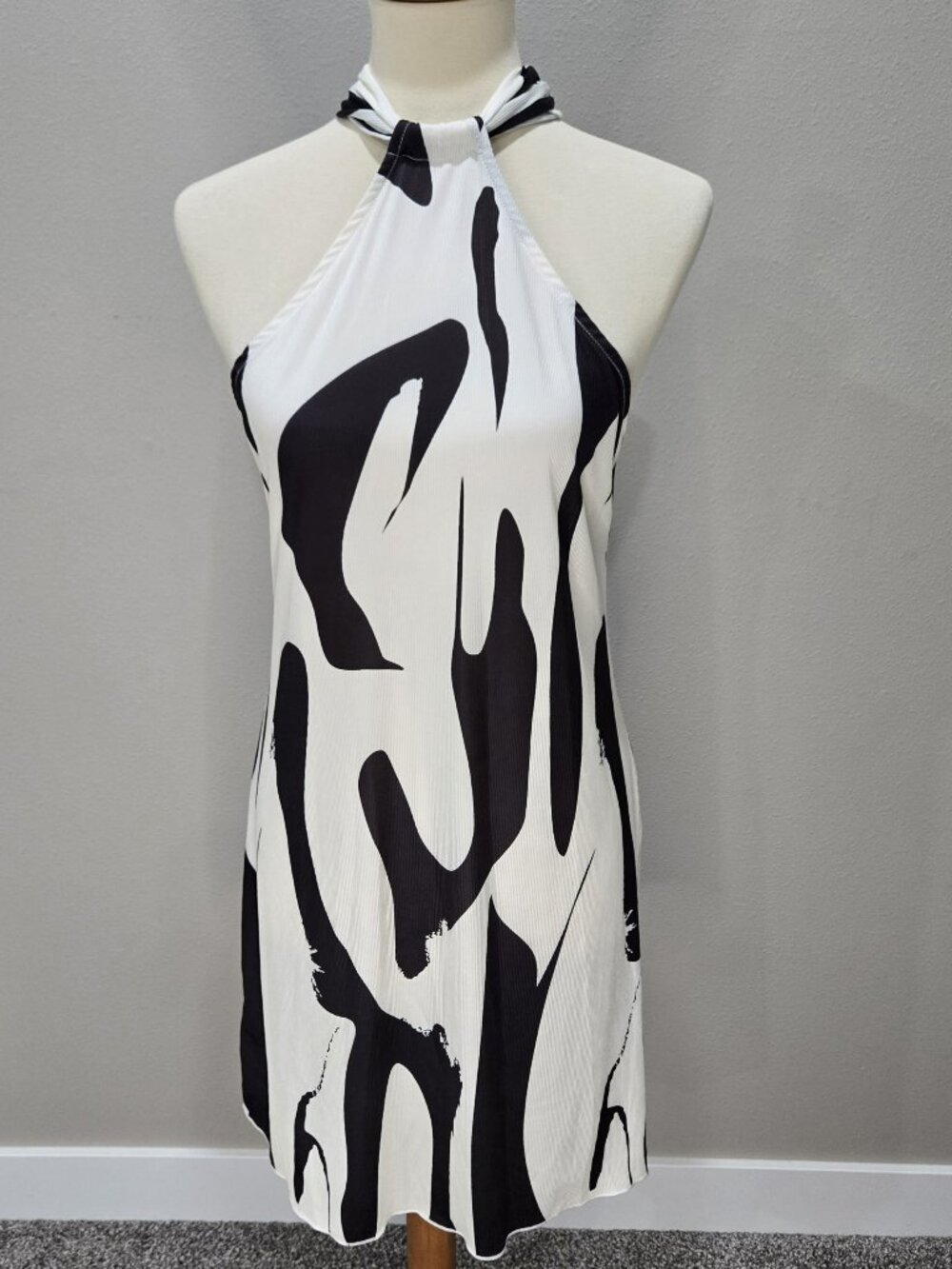 Summer FUN White & Black Dress